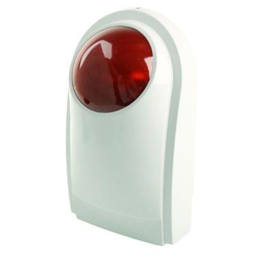 Outdoor Siren with Red Flashlight (PA-100), Can be used 1.2A 12V as a Backup Battery (not include)
