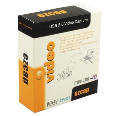 USB 2.0 Video Capture, Support MPEG 2 Recording Format, TV System: PAL / NTSC(Black)