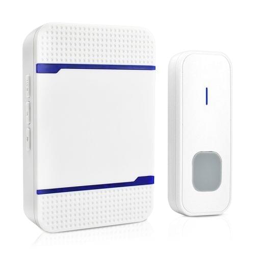 P7 110dB Wireless IP55 Waterproof Low Power Consumption WiFi Doorbell Receiver with Night Light , 53 Music Options, Receiver Distance: 300m (White)