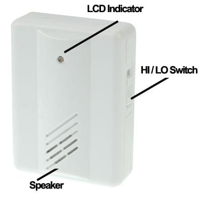 Electro Guard Watch IR Remote Detection System / Wireless Doorbell(White)