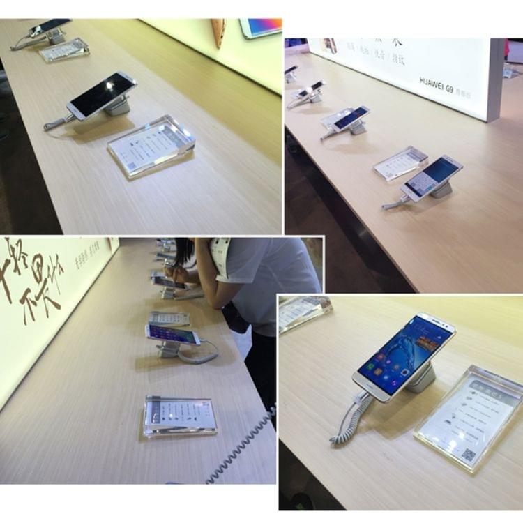 RJ11 to 8 Pin Anti-Theft Security Retractable Coiled Cable for iPhone Display Stand