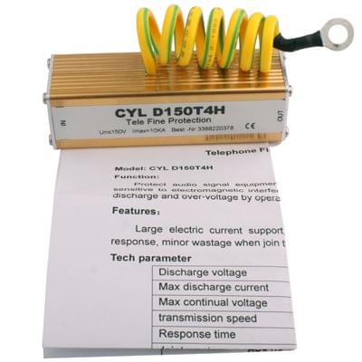 Sensitive Telecom Telephone Audio Signal Device Lightning Surge Protector Arrester