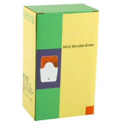 Mini Wired Red Strobe Siren for Burglar Security Alarm