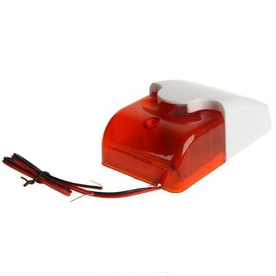 Mini Wired Red Strobe Siren for Burglar Security Alarm