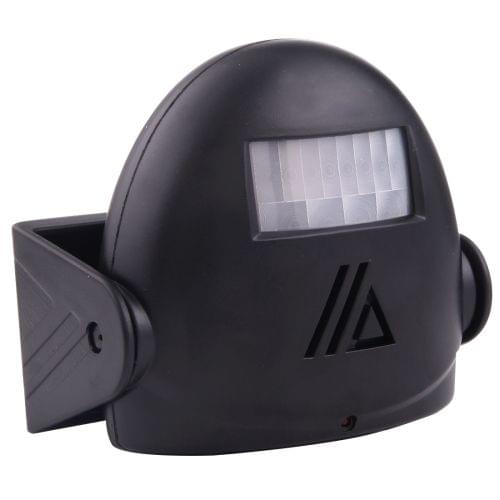 5301 Wireless Infrared Motion Sensor Welcome Alarm Intelligent Greeting Warning Doorbell, IR Distance: 10m (Black)