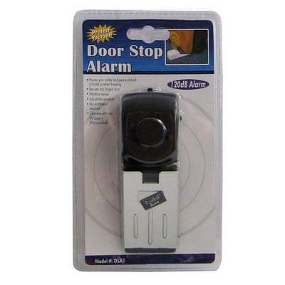 Door Stop Wedge Alarm for Home and Travel(Black)