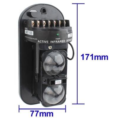 100m Alarm Dual Beam Photoelectric Infrared Detector ABT-100