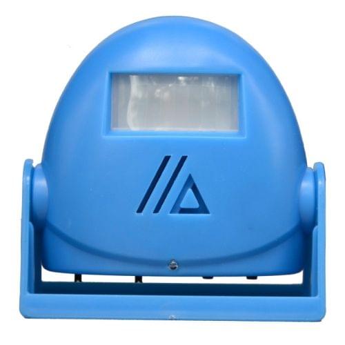 Wireless Intelligent Doorbell Infrared Motion Sensor Voice Prompter Warning Door Bell Alarm(Blue)