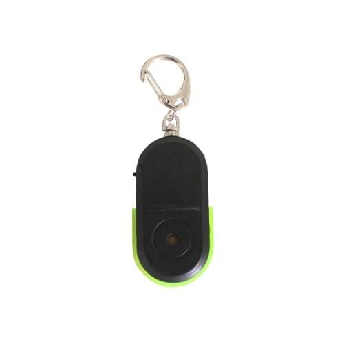 5 PCS Portable Anti-Lost Alarm Key Finder Wireless Whistle Sound LED Light Locator Finder(Green )
