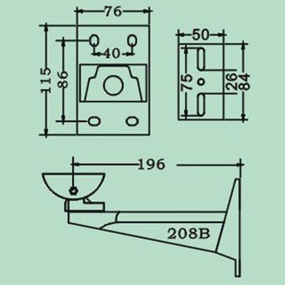 Beige CCD CCTV Camera Aluminum Mounting Bracket, Load-bearing: 12kg (JY-208B)(Beige)