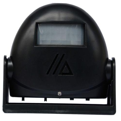 Wireless Intelligent Doorbell Infrared Motion Sensor Voice Prompter Warning Door Bell Alarm(Black)