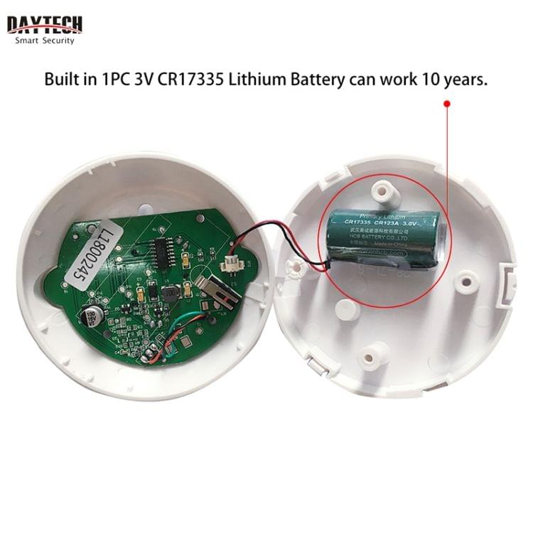Smoke Detector Fire Alarm Alert Photoelectric Gas Sensor