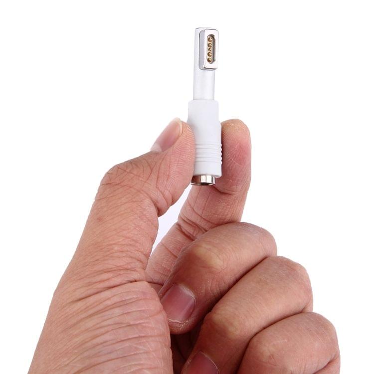 5.5x2.1mm Female to 5 Pin L Style MagSafe 1 Power Adapter for Apple Macbook A1150 A1151 A1172 A1184 A1211 A1370(White)