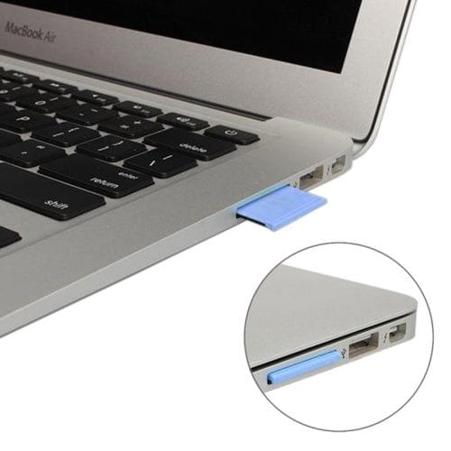 MiniDrive Micro SD/TF To SD Adapter Convert for MacBook Air/Pro, Support TF Card up to 64GB  (Blue)