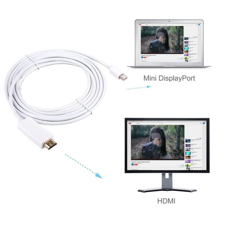 3m Mini DisplayPort Male to HDMI Male Adapter Cable