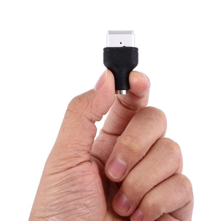 5.5x2.1mm Female to 5 Pin T Style MagSafe 2 Power Adapter for Apple Macbook A1425 A1435 A1465 A1502(Black)