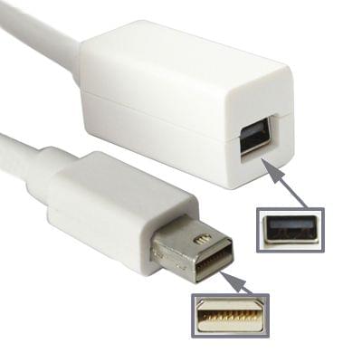 Mini Displayport Extension Cable - Male to Female, Length: 90cm