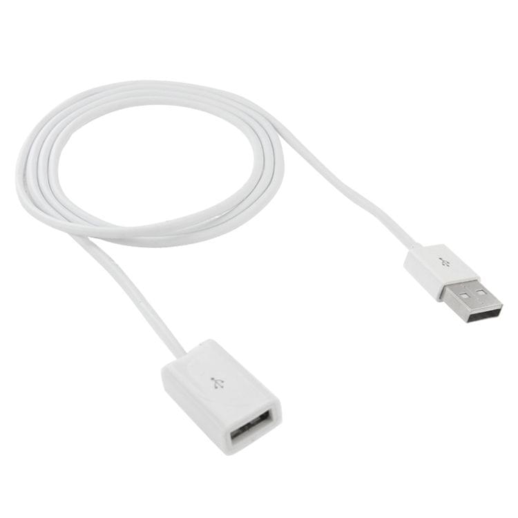 USB AM to AF Extender Extension Cable for Mac, Length: 1m(White)