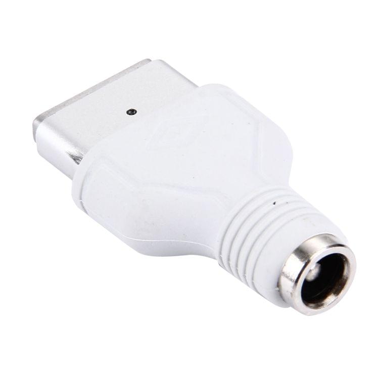 5.5x2.1mm Female to 5 Pin T Style MagSafe 2 Power Adapter for Apple Macbook A1425 A1435 A1465 A1502(White)