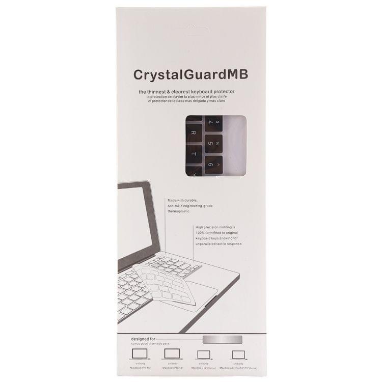 Keyboard Protector Silica Gel Film for MacBook Pro 13 / 15 with Touch Bar (A1706 / A1989 / A1707 / A1990)(Black)