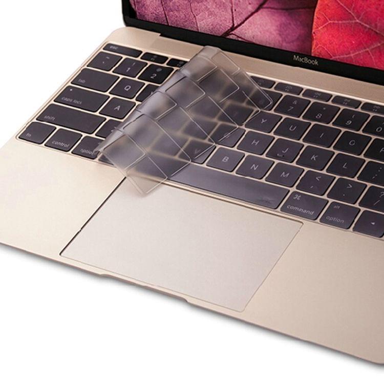 ENKAY TPU Keyboard Protector Cover for MacBook 12 Inch (2015) without Touch Bar & Pro 13.3 Inch (2016) without Touch Bar (A1708) , Europe Version