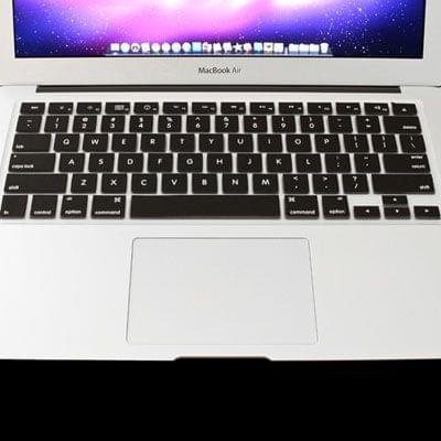 ENKAY for MacBook Air 11.6 inch (US Version) / A1370 / A1465 Colorful Silicon Soft Keyboard Protector Cover Skin(Black)