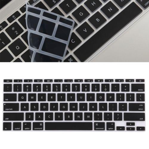Keyboard Protector Silica Gel Film for MacBook Air 11.6 inch (A1370 / A1465)(Black)
