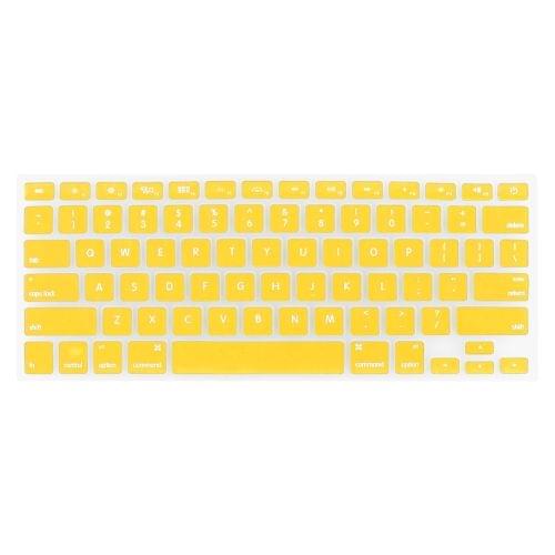 ENKAY for MacBook Pro 13.3 inch & 15.4 inch & 17.3 inch (US Version) / A1278 / A1286 Silicone Soft Keyboard Protector Cover Skin(Yellow)
