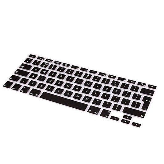 10 PCS Silicone Soft European-style English Keyboard Protector Cover Skin for MacBook Pro 13.3 inch / 15.4 inch / 17.3 inch(Black)