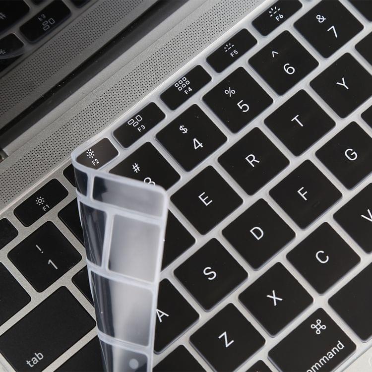 Keyboard Protector Silica Gel Film for MacBook Retina 12 / Pro 13 (A1534 / A1708)(Black)