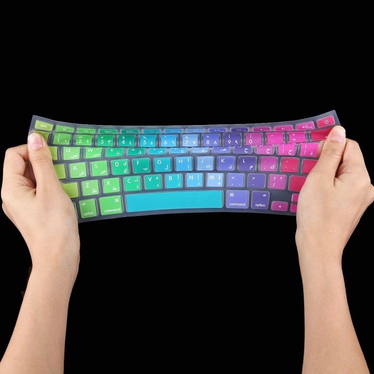 Colorful Apple Laptop Silicone Keyboard Protector Protective Film for Macbook 13.3 inch & 15.4 inch & 17 inch, US Version / Arabic