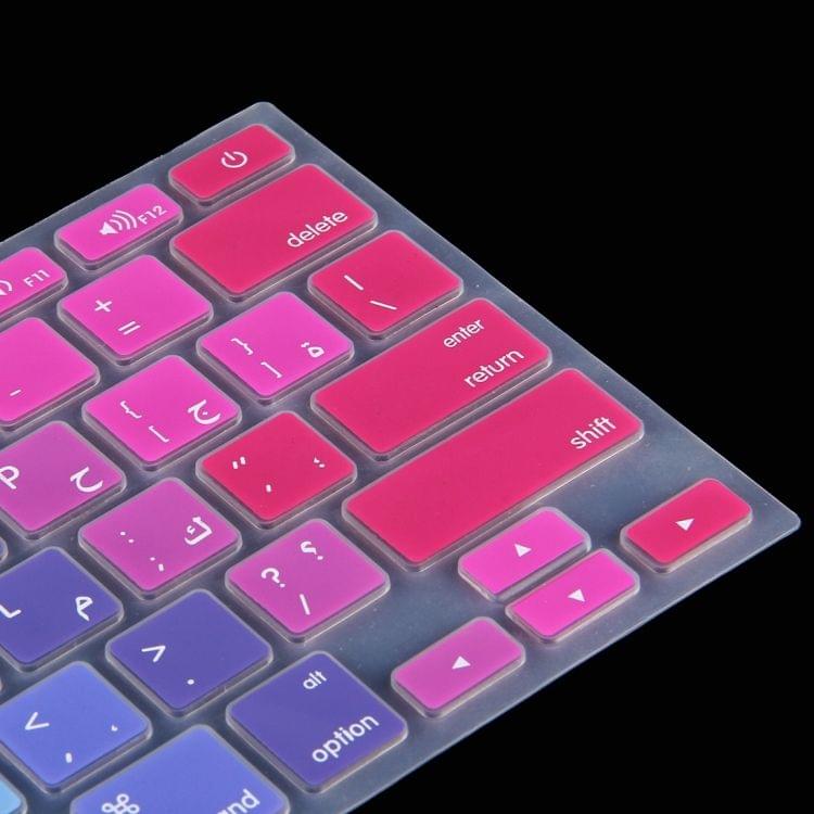 Colorful Apple Laptop Silicone Keyboard Protector Protective Film for Macbook 13.3 inch & 15.4 inch & 17 inch, US Version / Arabic
