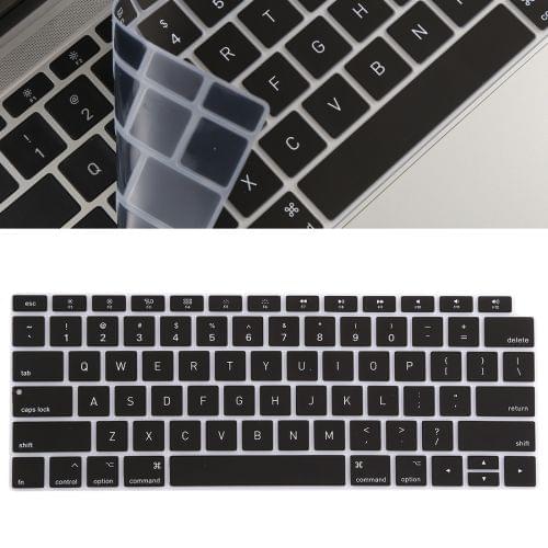 Keyboard Protector Silica Gel Film for MacBook Air 13 (A1932)(Black)