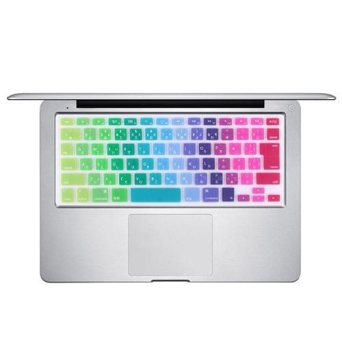 Colorful Apple Laptop Silicone Keyboard Protector Protective Film for Macbook 13.3 inch & 15.4 inch & 17 inch, Japanese Version with English