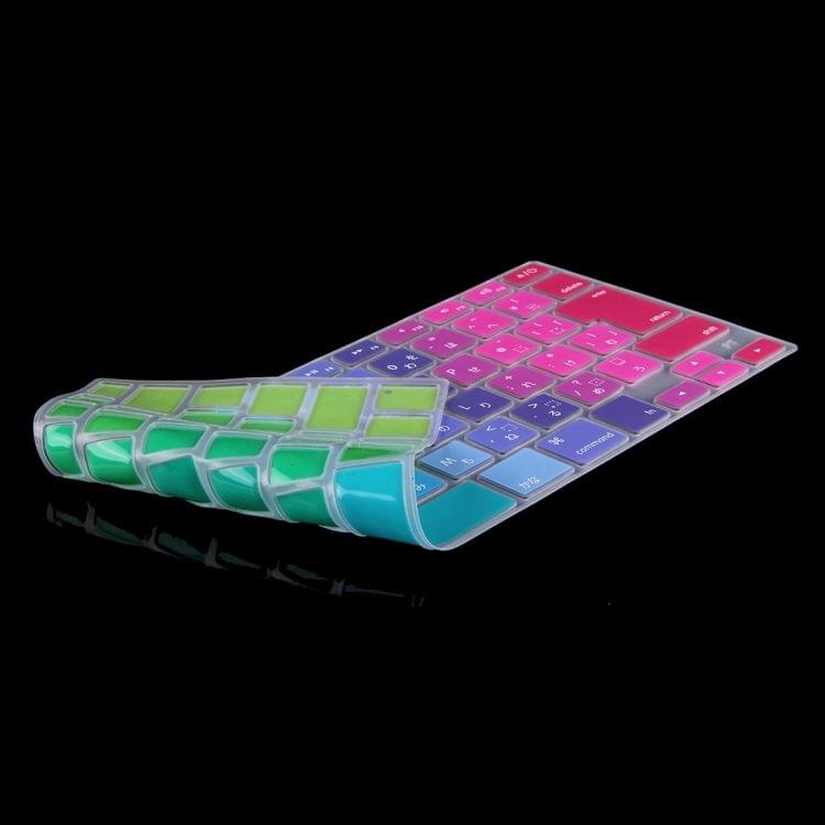 Colorful Apple Laptop Silicone Keyboard Protector Protective Film for Macbook 13.3 inch & 15.4 inch & 17 inch, Japanese Version with English