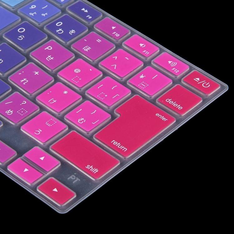 Colorful Apple Laptop Silicone Keyboard Protector Protective Film for Macbook 13.3 inch & 15.4 inch & 17 inch, Japanese Version with English