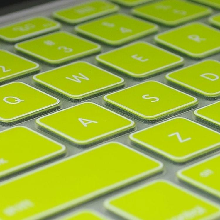 Universal Night Light Silicon Soft Keyboard Protector Cover Skin Protective Film for MacBook 13.3 inch & 15.4 inch(Green)