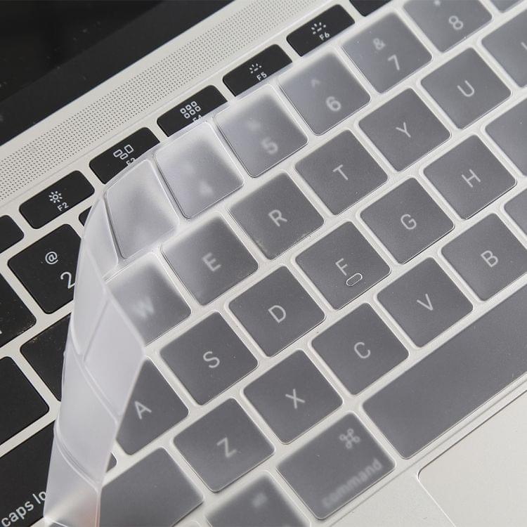 Keyboard Protector Silica Gel Film for MacBook Pro 13 / 15 with Touch Bar (A1706 / A1989 / A1707 / A1990)(Transparent)