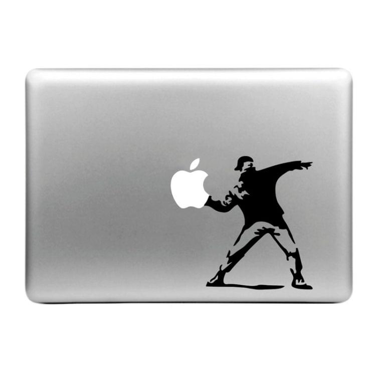 Hat-Prince Threw the Apple Pattern Removable Decorative Skin Sticker for MacBook Air / Pro / Pro with Retina Display, Size: M