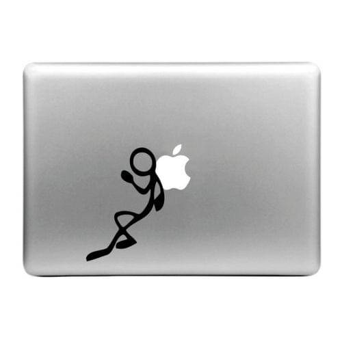 Hat-Prince Back Against the Apple Pattern Removable Decorative Skin Sticker for MacBook Air / Pro / Pro with Retina Display, Size: S