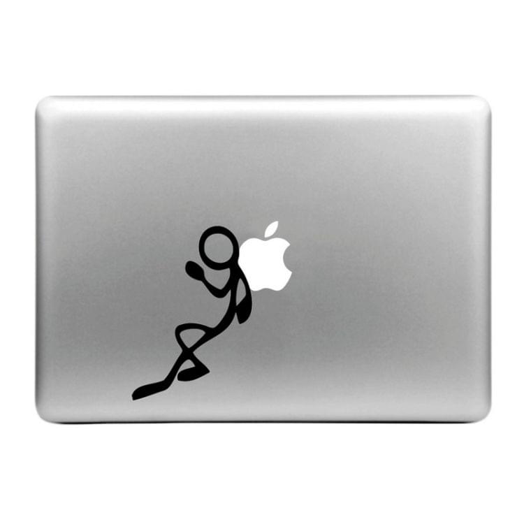 Hat-Prince Back Against the Apple Pattern Removable Decorative Skin Sticker for MacBook Air / Pro / Pro with Retina Display, Size: S