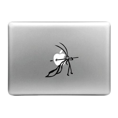 Hat-Prince Stab the Apple Pattern Removable Decorative Skin Sticker for MacBook Air / Pro / Pro with Retina Display, Size: S