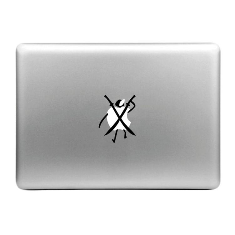 Hat-Prince Double Knives Little Person Pattern Removable Decorative Skin Sticker for MacBook Air / Pro / Pro with Retina Display, Size: S