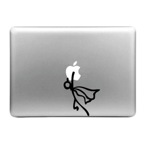 Hat-Prince Holding the Apple Flying Pattern Removable Decorative Skin Sticker for MacBook Air / Pro / Pro with Retina Display, Size: M