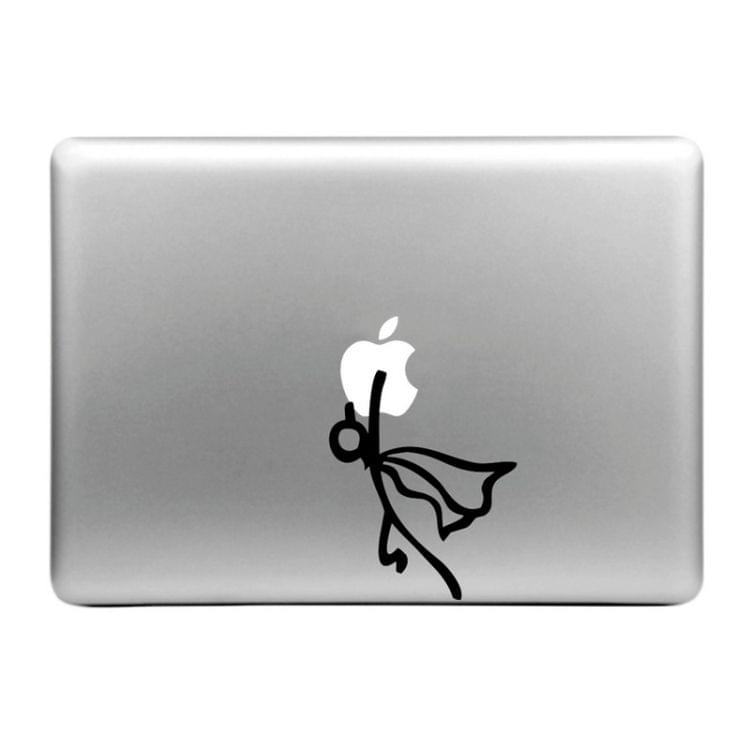 Hat-Prince Holding the Apple Flying Pattern Removable Decorative Skin Sticker for MacBook Air / Pro / Pro with Retina Display, Size: M