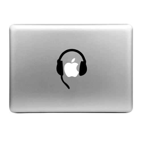 Hat-Prince Earphones Pattern Removable Decorative Skin Sticker for MacBook Air / Pro / Pro with Retina Display