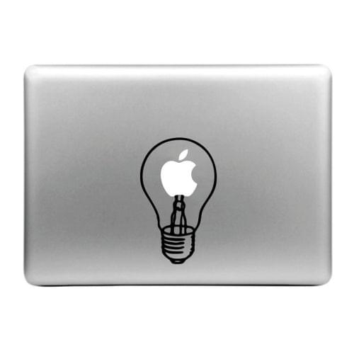 Hat-Prince Lamp Bulb Pattern Removable Decorative Skin Sticker for MacBook Air / Pro / Pro with Retina Display, Size: S