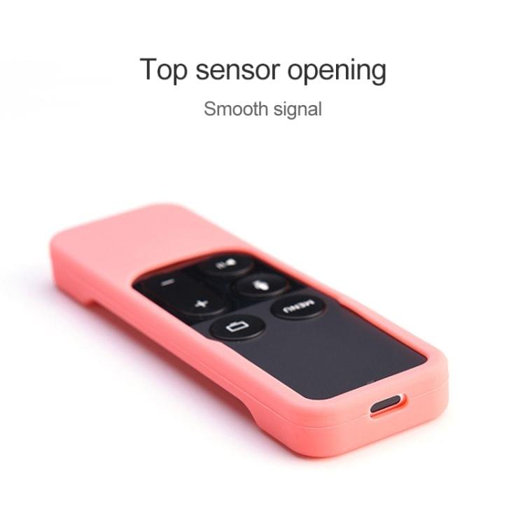 5F01 Somatosensory Remote Control Anti-fall Silicone Protective Cover for Apple TV 4, with Lanyard(Green)