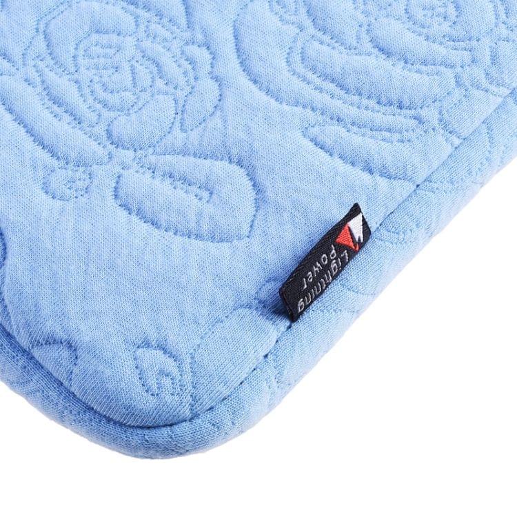 Rose Pattern Neoprene Fashion Sleeve Bag Laptop Bag for MacBook 13.3 inch (Blue)