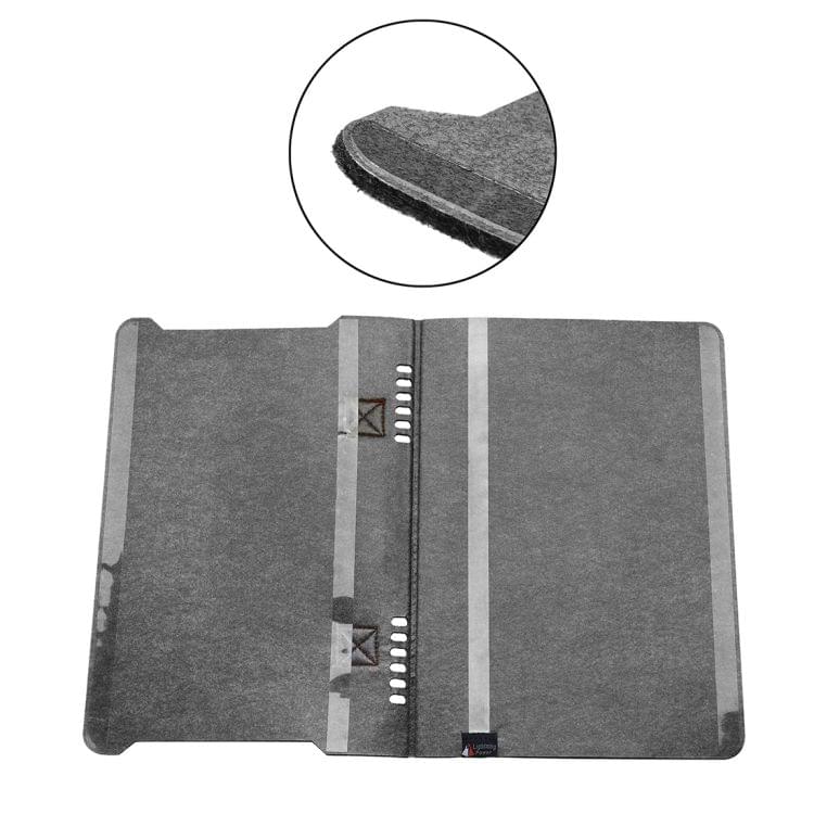 Portable Stylish Business Felt Sleeve Bag Protective Case for MacBook 13.3 inch (Dark Gray)